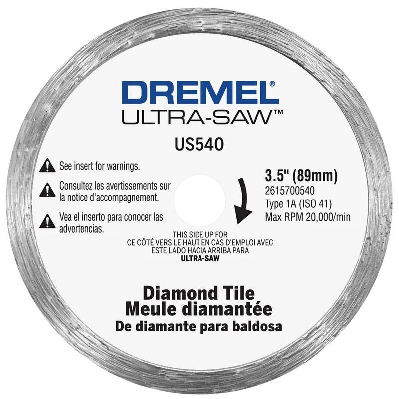 Dremel Ultra-Saw US540 3.5" Rueda de corte de baldosas de diamante - US540
