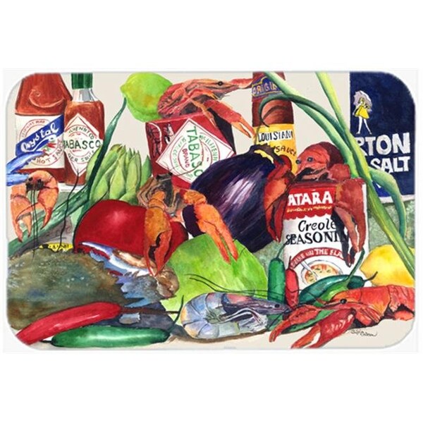 Carolines Treasures Carolines Treasures 8540LCB 15 X 12 In. Louisana Spices Glass Cutting Board Large Size - 8540LCB