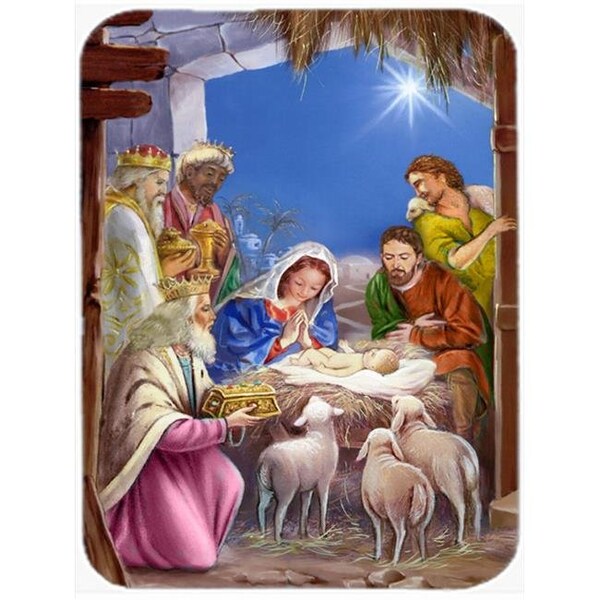 Carolines Treasures Carolines Treasures APH5603LCB The Wise Men at the Nativity Christmas Glass Large Cutting Board - APH5603LCB