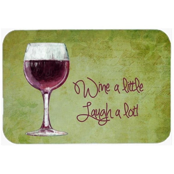 Carolines Treasures Carolines Treasures SB3067LCB Wine A Little Laugh A Lot Glass Cutting Board - Large - SB3067LCB