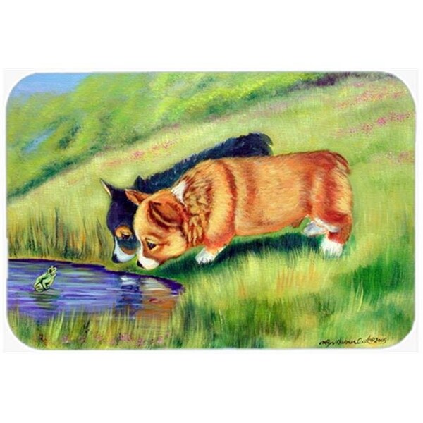 Carolines Treasures Carolines Treasures 7292LCB Corgi Glass Cutting Board - Large; 15 x 12 in. - 7292LCB