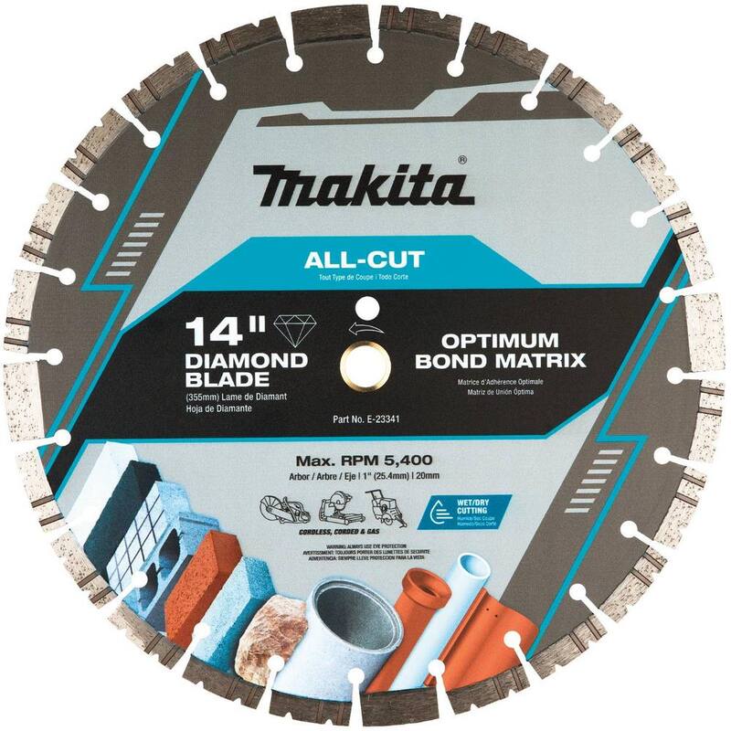 Disco de Diamante Makita de 14 pulgadas con Borde Segmentado para Todo Tipo de Cortes - E-23341
