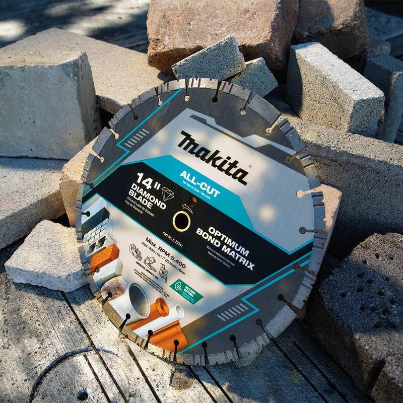 Disco de Diamante Makita de 14 pulgadas con Borde Segmentado para Todo Tipo de Cortes - E-23341