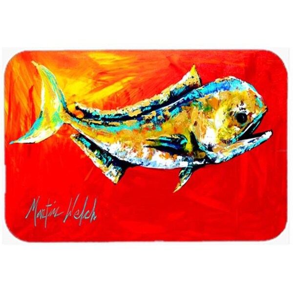 Carolines Treasures Carolines Treasures MW1156LCB 15 X 12 In. Danny Dolphin Fish Glass Cutting Board Large Size - MW1156LCB