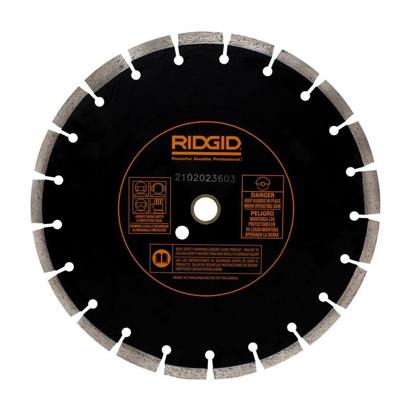 Hoja de Diamante de Doble Propósito de 12 pulgadas RIDGID - HD-CC12X
