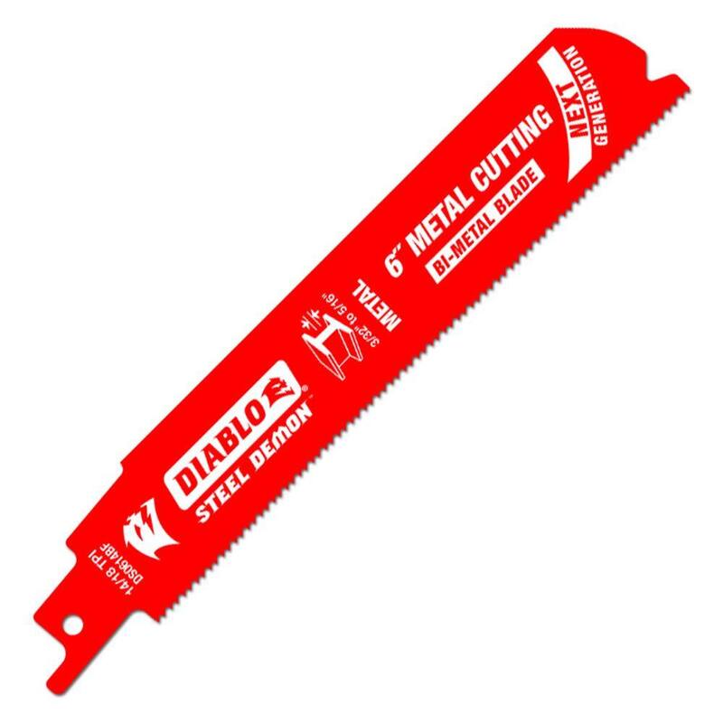 DIABLO 6 pulgadas 14/18 TPI Hojas de sierra reciprocas bimetálicas para metal mediano - DS0614BF25