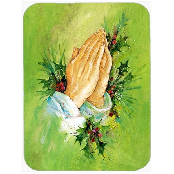 Carolines Treasures Carolines Treasures AAH5985LCB Praying Hangs with Holly Leaves Glass Large Cutting Board - AAH5985LCB