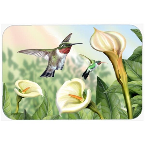Carolines Treasures Carolines Treasures PTW2058LCB Lily And The Hummingbirds Glass Cutting Board; Large - PTW2058LCB