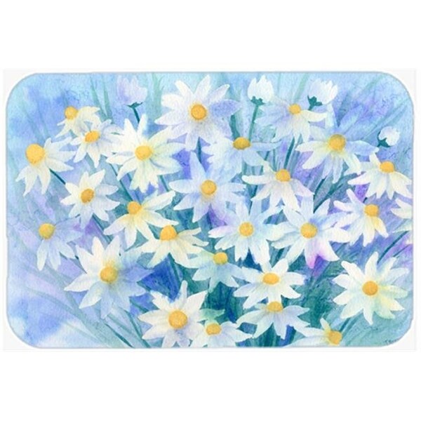 Carolines Treasures Carolines Treasures IBD0255LCB Light & Airy Daisies Glass Large Cutting Board - IBD0255LCB