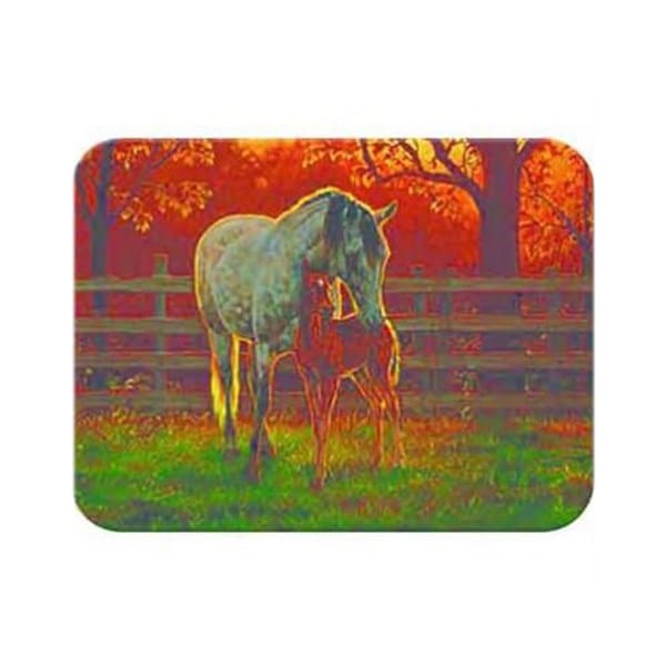 Fastfood McGowan  Tuftop Mare and Foal Cutting Board- Small 9in. D x 12in. W - FA3039687