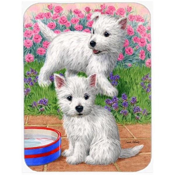 Carolines Treasures Carolines Treasures ASA2117LCB Westie Pups Glass Cutting Board; Large - ASA2117LCB