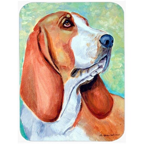 Carolines Treasures Carolines Treasures 7227LCB Basset Hound Glass Cutting Board - Large; 15 x 12 in. - 7227LCB