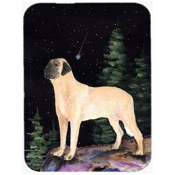 Carolines Treasures Carolines Treasures SS8505LCB 12 x 15 in. Starry Night Anatolian Shepherd Glass Cutting Board; Large - SS8505LCB