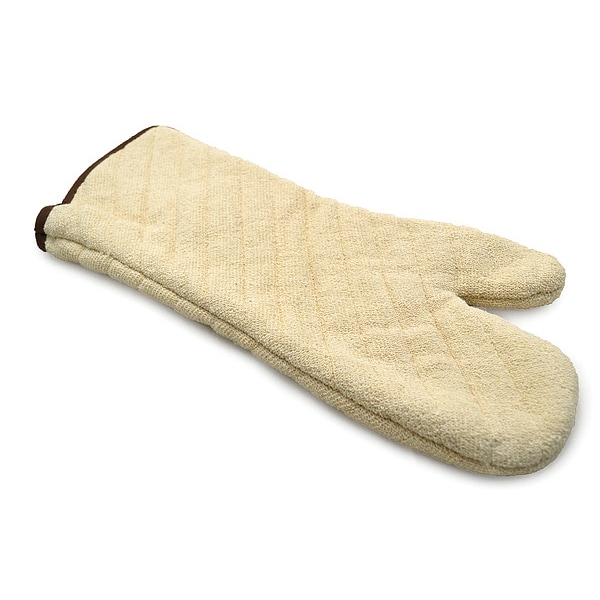 R & R Textile Oven Mitt, Hand Shaped, Natural, 13in - 01303