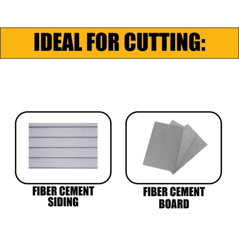 DEWALT ATOMIC Hoja de sierra circular para corte de fibrocemento de 4-1/2 pulgadas y 4 dientes - DWA412PCD