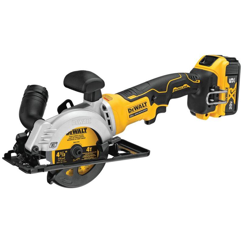 DEWALT ATOMIC Hoja de sierra circular para corte de fibrocemento de 4-1/2 pulgadas y 4 dientes - DWA412PCD