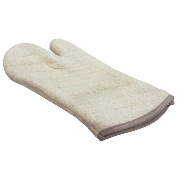 R & R Textile Oven Mitt, Hand Shaped, Natural, 17in - 01703