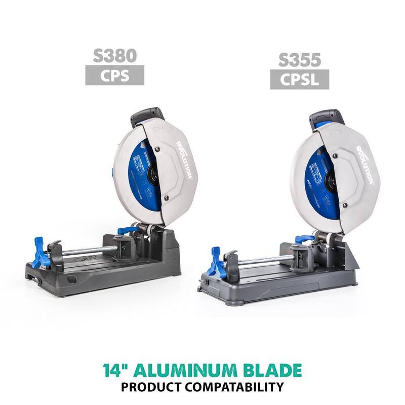 Evolution Power Tools Hoja de sierra para cortar aluminio de 14 pulgadas y 80 dientes - 14BLADEAL