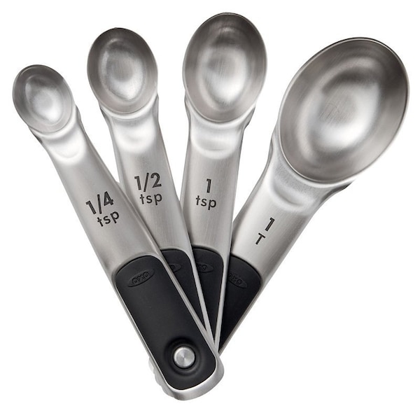 Oxo International Good Grips Measuring Spoon Set, Stainless Steel - 11132100