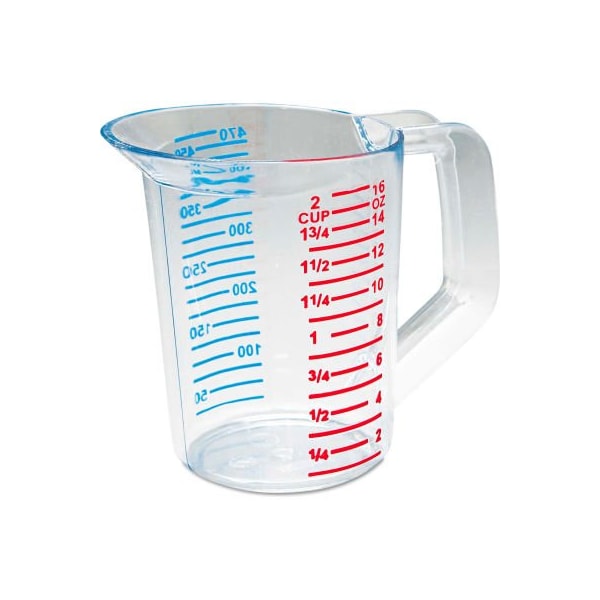 Rubbermaid Commercial Rubbermaid Commercial Bouncer Measuring Cup, 16 Oz., Clear - RCP 3215 CLE