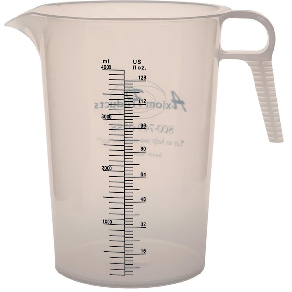 Accu-Pour AccuPour 128 Ounce FoodGrade Polypropylene Measuring Pitcher - PM80128