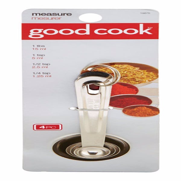 Good Cook Good Cook Stainless Steel Silver Measuring Spoon Set - 19875