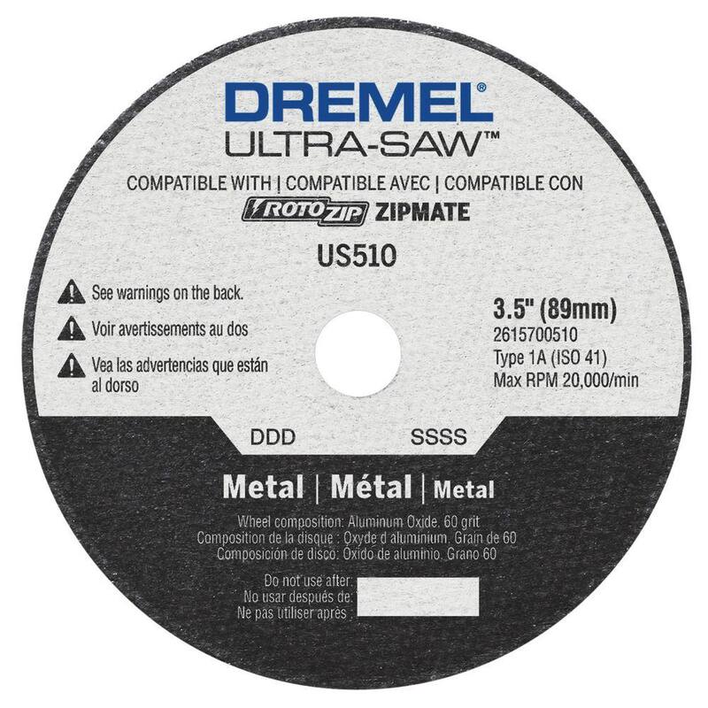 Rueda de corte de metal de 3.5 pulgadas Dremel Ultra-Saw - US510-01