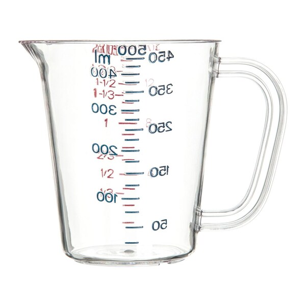 Carlisle Foodservice Commercial Measuring Cup, 1 pt, Clear - 4314207