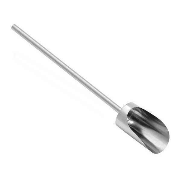 Sani-Lav Hand Scoop, 64 oz., Long Handle, Silver - 400424