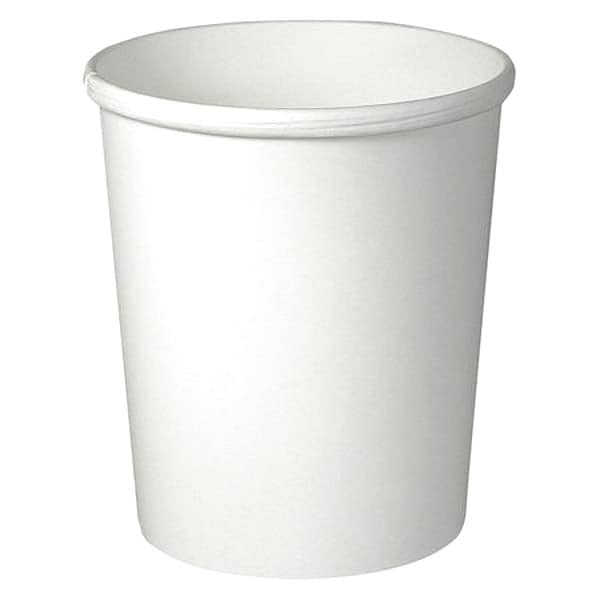 Zoro Select 32 oz. Container, 4-3/5" Dia, White, PK500 - H4325-2050