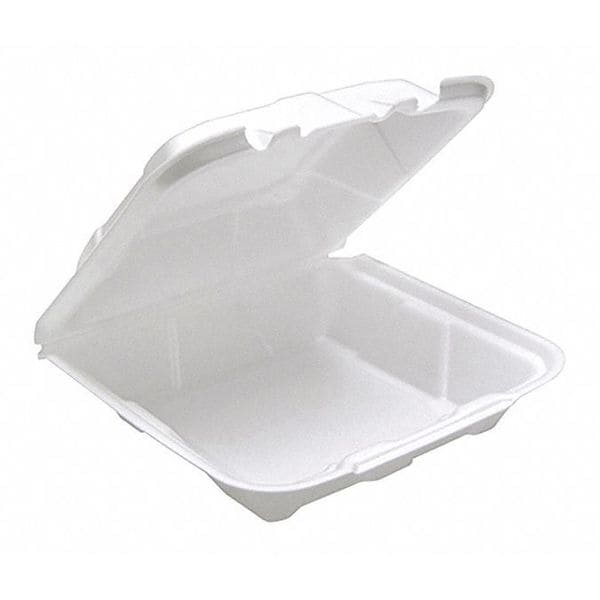 Pactiv Carry-Out Container, 8-1/8" W, White, PK150 - YTD188010000