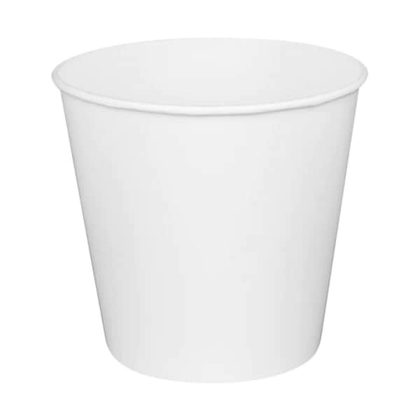 Karat Food Bucket, 170 oz, 8.9in. Dia x 8.36in.h, White, Paper, 150PK - C-FB170W