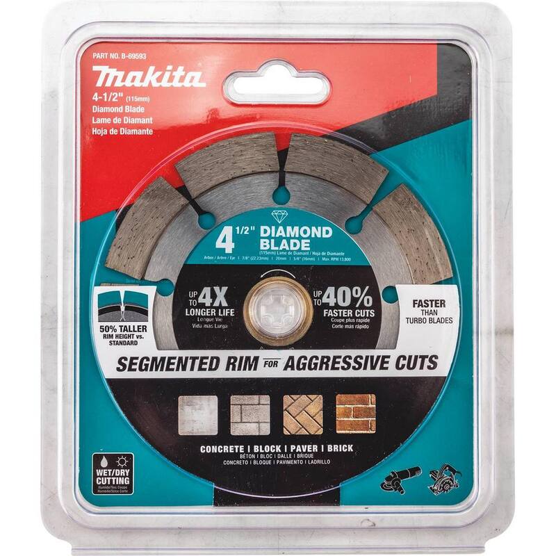Disco de Diamante con Borde Segmentado de 4.5 in. para Uso General - B-69593