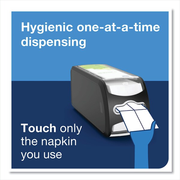 Tork Tork Xpressnap Fit Counter Napkin Dispenser Black N14, Signature Range, 5.6 x 4.8 x 12.8 - 7432000