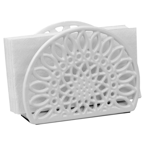 Hds Trading Sunflower Cast Iron Napkin Holder, White - ZOR96040