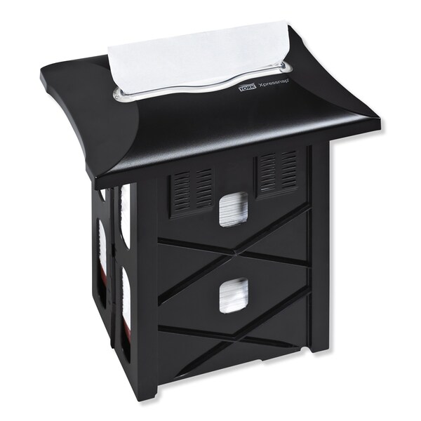 Tork Xpressnap In-Counter Napkin Dispenser, 9.9 x 7 x 13.5, Black - 6032120