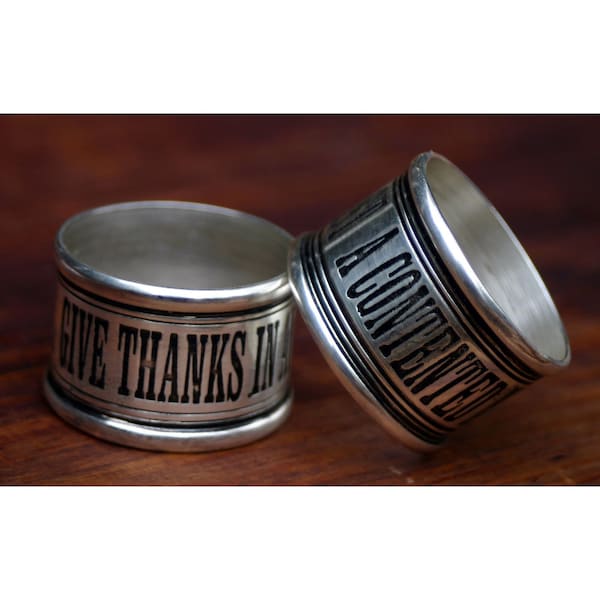 Elk Studio Live in Each Napkin Rings Set of 4 - NAP002/S4