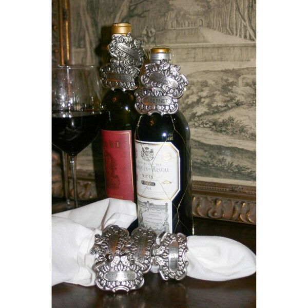Elk Studio Estate Grade Napkin Rings in Pewter Set of 4 - NAP009/S4