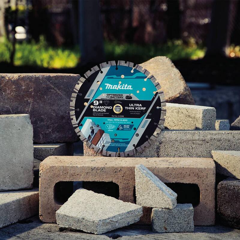 Makita 9 in. Hoja de Diamante de Borde Segmentado de Kerf Delgado - E-23298