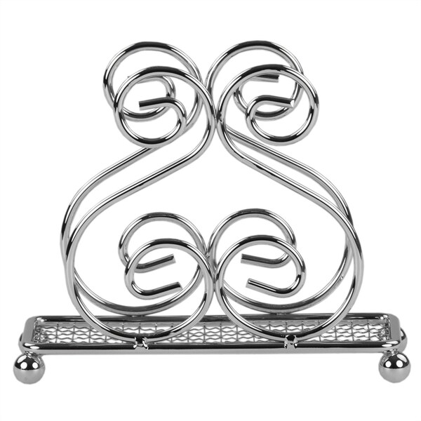 Home Basics Scroll Collection Chrome Plated Steel Napkin Holder - NH40900