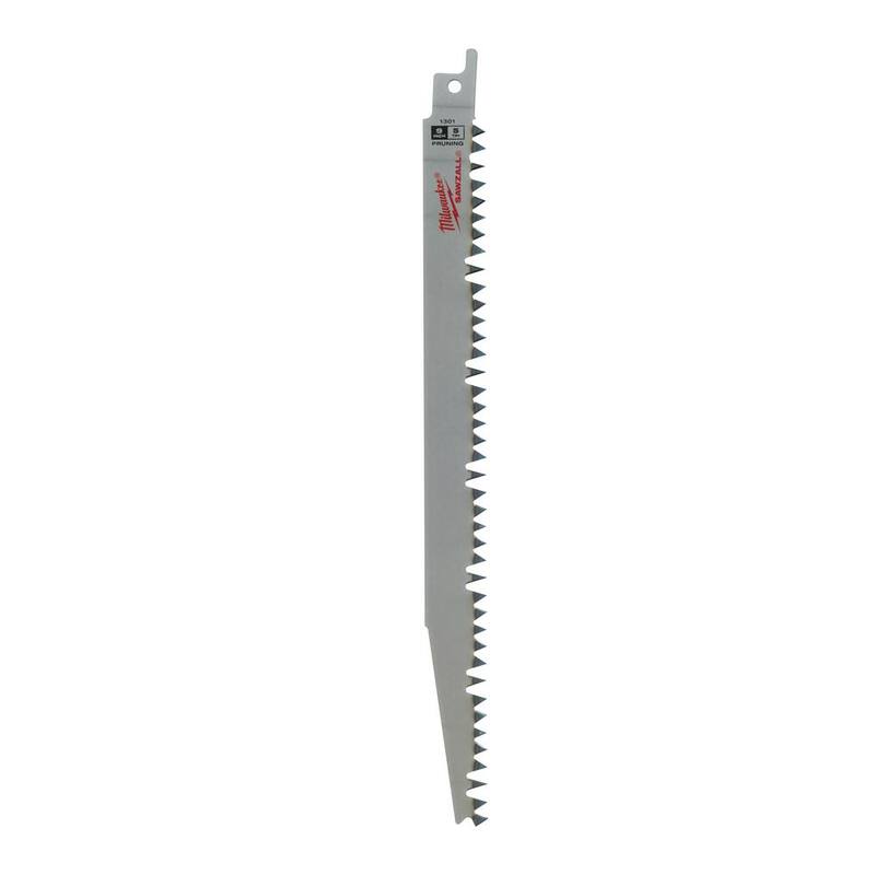 Hoja de sierra alternativa para podar Milwaukee de 9 pulgadas, 5 TPI (dientes por pulgada) (paquete de 5) - 48-00-1301