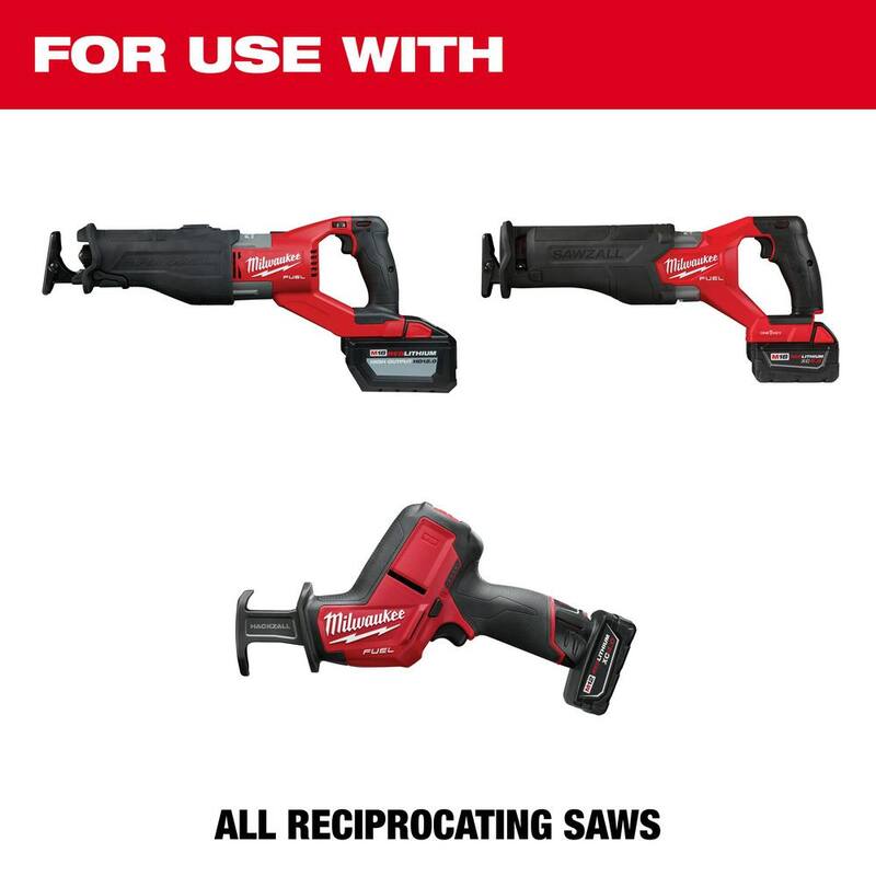 Hoja de sierra alternativa para podar Milwaukee de 9 pulgadas, 5 TPI (dientes por pulgada) (paquete de 5) - 48-00-1301