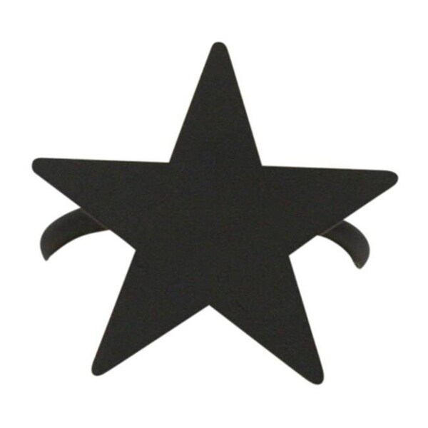 Village Wrought Iron Village Wrought Iron NR-45 Star Napkin Ring - Black - NR-45