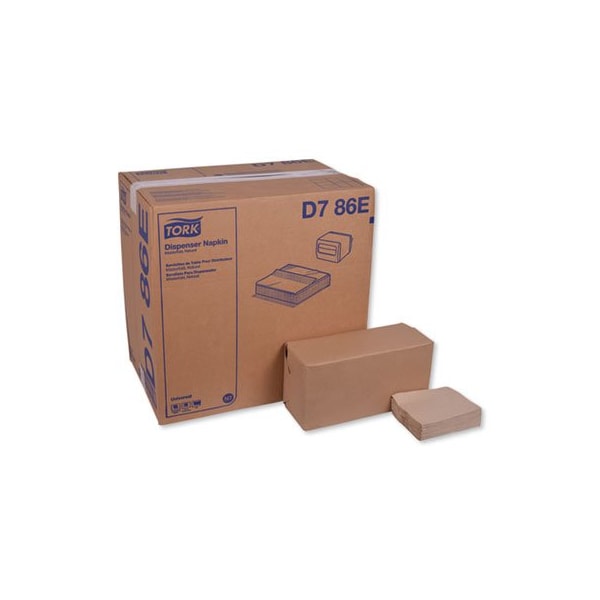 Essity Professional Hygiene N.A. Tork, UNIVERSAL MASTERFOLD DISPENSER NAPKINS, 1-PLY, 13in X 12in NATURAL, 6000PK - D786E