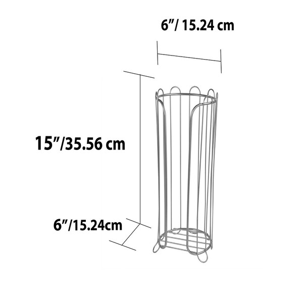 Home Basics Home Basics Satin Nickel Toilet Paper Holder - ZOR96243