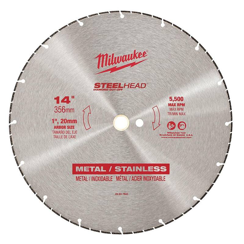 Milwaukee 14 pulgadas Cuchilla de corte de diamante Steelhead - 49-93-7840
