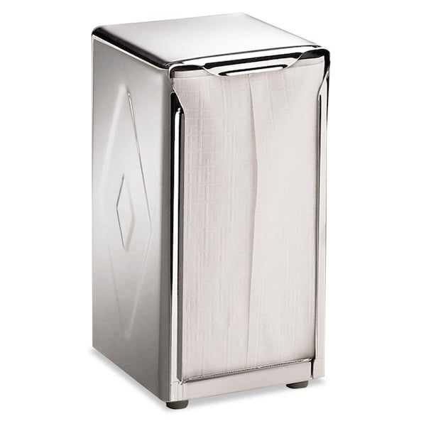 Kd Muebles De Comedor 3.75 x 4 x 7.5 in. Tabletop Napkin Dispenser - Tall Fold - Chrome - KD3193384