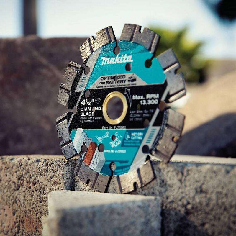 Disco de Diamante de Borde Segmentado de Makita de 4.5 pulgadas - E-23260