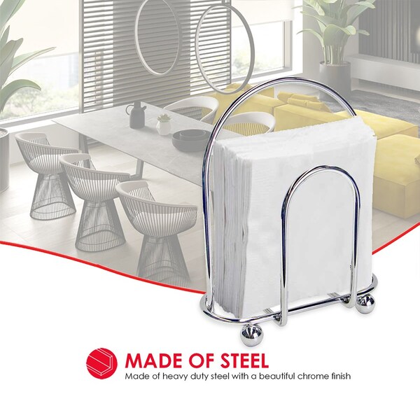 Home Basics Home Basics Chrome Napkin Holder - ZOR96190