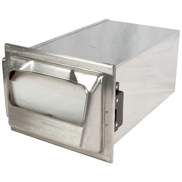Zoro Select Napkin Dspr, 5 1/2 in D, 13 3/4in H, Silver - H2000SS12